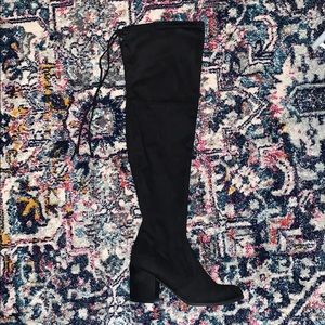 Black Thigh High Boots